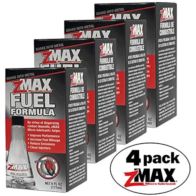 zMAX 58-106 - FUEL FORMULA - EASY TO USE - FUEL TREATMENT REDUCES CARBON BUILD-UP & LUBRICATES METAL EXTENDING LIFE OF VEHICLE - RUNS EFFICIENTLY IMPROVING GAS OR DIESEL MILEAGE - 6 OZ. - 4 PACK - Image 2